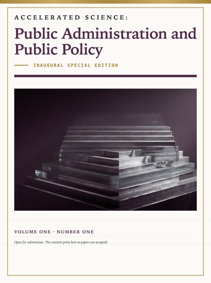 Cover of Accelerated Science: Public Administration and Public Policy