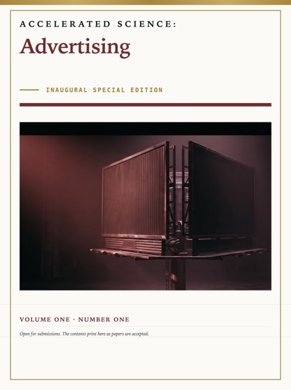 Cover of Accelerated Science: Advertising