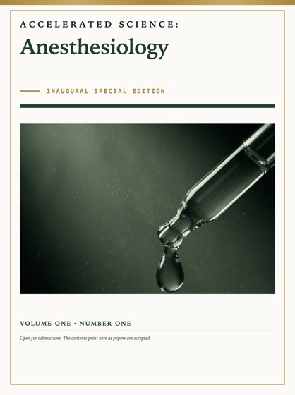 Cover of Accelerated Science: Anesthesiology