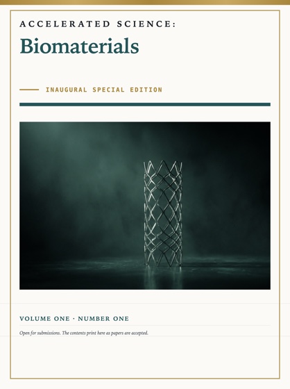 Cover of Accelerated Science: Biomaterials