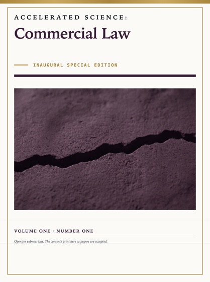 Cover of Accelerated Science: Commercial Law