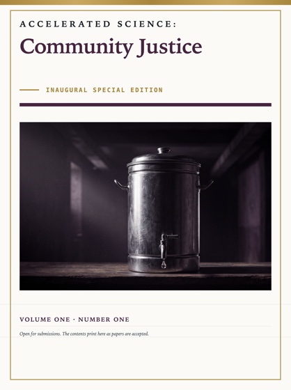 Cover of Accelerated Science: Community Justice