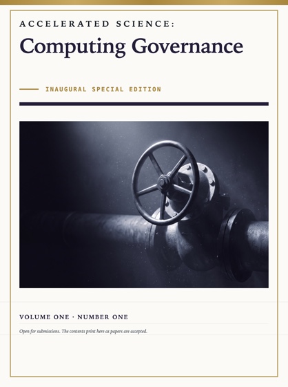 Cover of Accelerated Science: Computing Governance