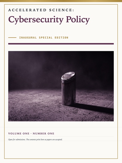 Cover of Accelerated Science: Cybersecurity Policy