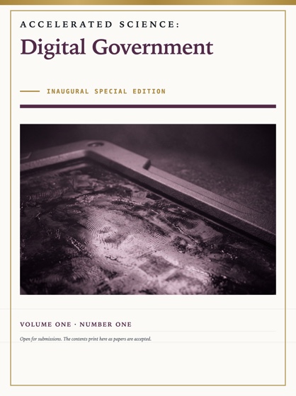 Cover of Accelerated Science: Digital Government