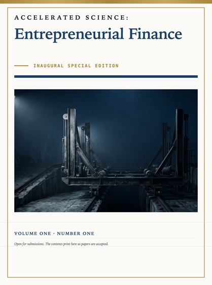 Cover of Accelerated Science: Entrepreneurial Finance