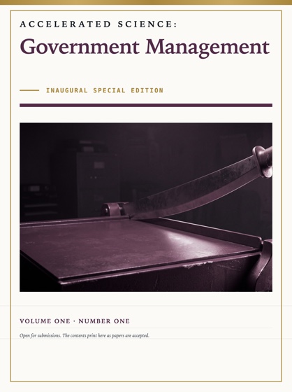 Cover of Accelerated Science: Government Management