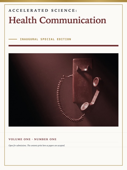 Cover of Accelerated Science: Health Communication