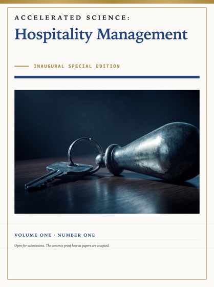 Cover of Accelerated Science: Hospitality Management