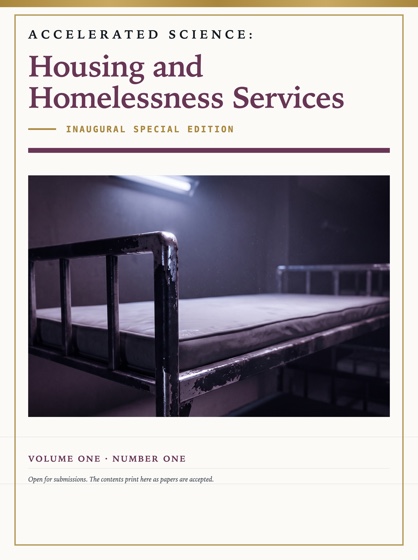 Cover of Accelerated Science: Housing and Homelessness Services