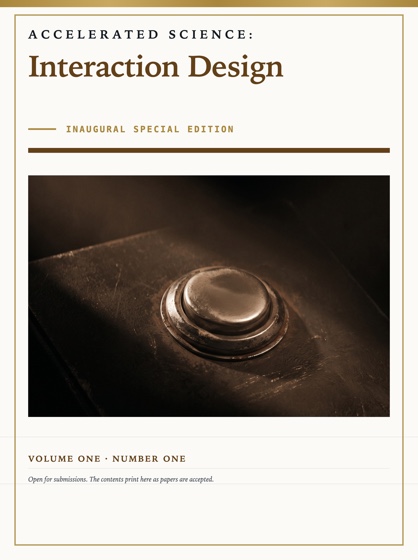 Cover of Accelerated Science: Interaction Design