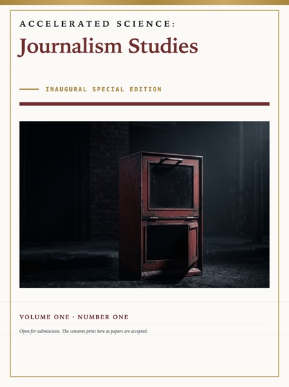 Cover of Accelerated Science: Journalism Studies