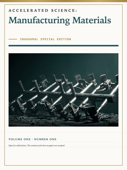 Cover of Accelerated Science: Manufacturing Materials