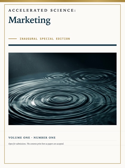 Cover of Accelerated Science: Marketing