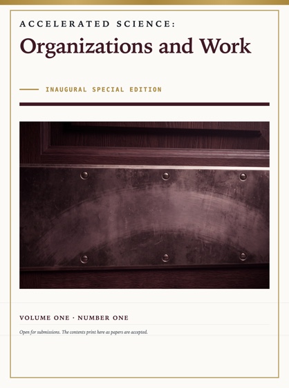Cover of Accelerated Science: Organizations and Work