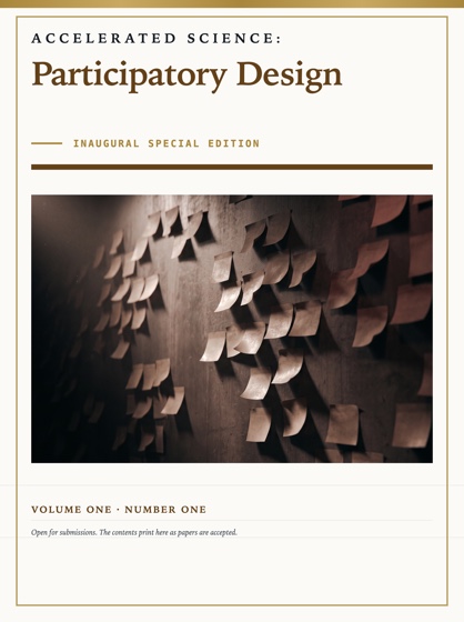 Cover of Accelerated Science: Participatory Design