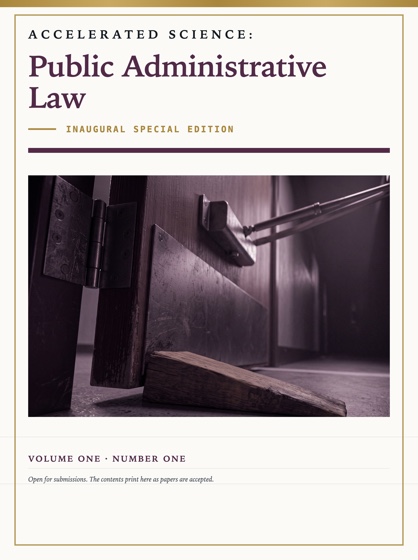 Cover of Accelerated Science: Public Administrative Law