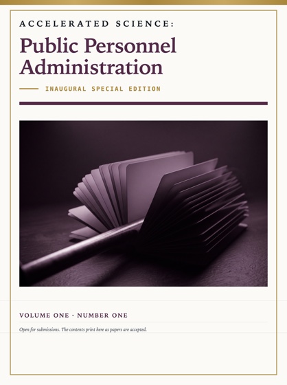 Cover of Accelerated Science: Public Personnel Administration