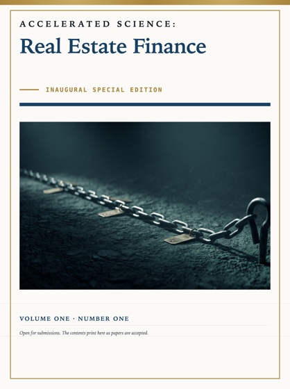 Cover of Accelerated Science: Real Estate Finance