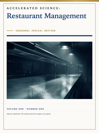 Cover of Accelerated Science: Restaurant Management