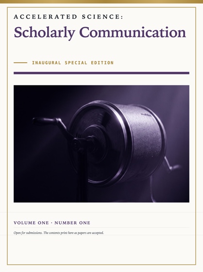 Cover of Accelerated Science: Scholarly Communication