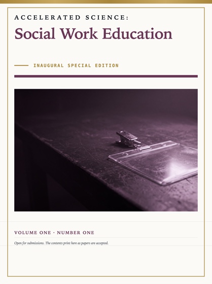 Cover of Accelerated Science: Social Work Education