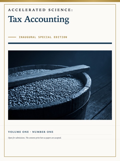 Cover of Accelerated Science: Tax Accounting