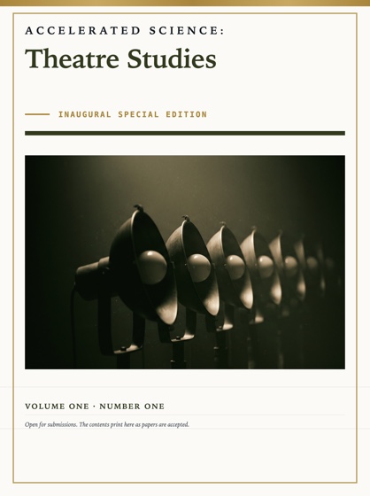 Cover of Accelerated Science: Theatre Studies